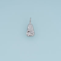 Sculpted Rectangle Leaf Shape Pendant,14K Gold Silver Curved Leaf Crystal Charm DIY Charm for Necklace Bracelet Making