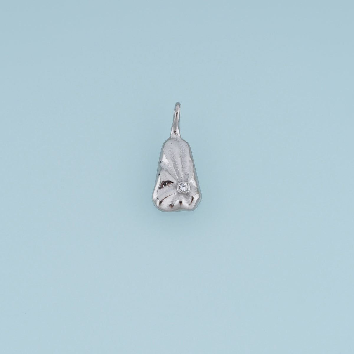 Sculpted Rectangle Leaf Shape Pendant,14K Gold Silver Curved Leaf Crystal Charm DIY Charm for Necklace Bracelet Making