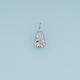 Sculpted Rectangle Leaf Shape Pendant,14K Gold Silver Curved Leaf Crystal Charm DIY Charm for Necklace Bracelet Making