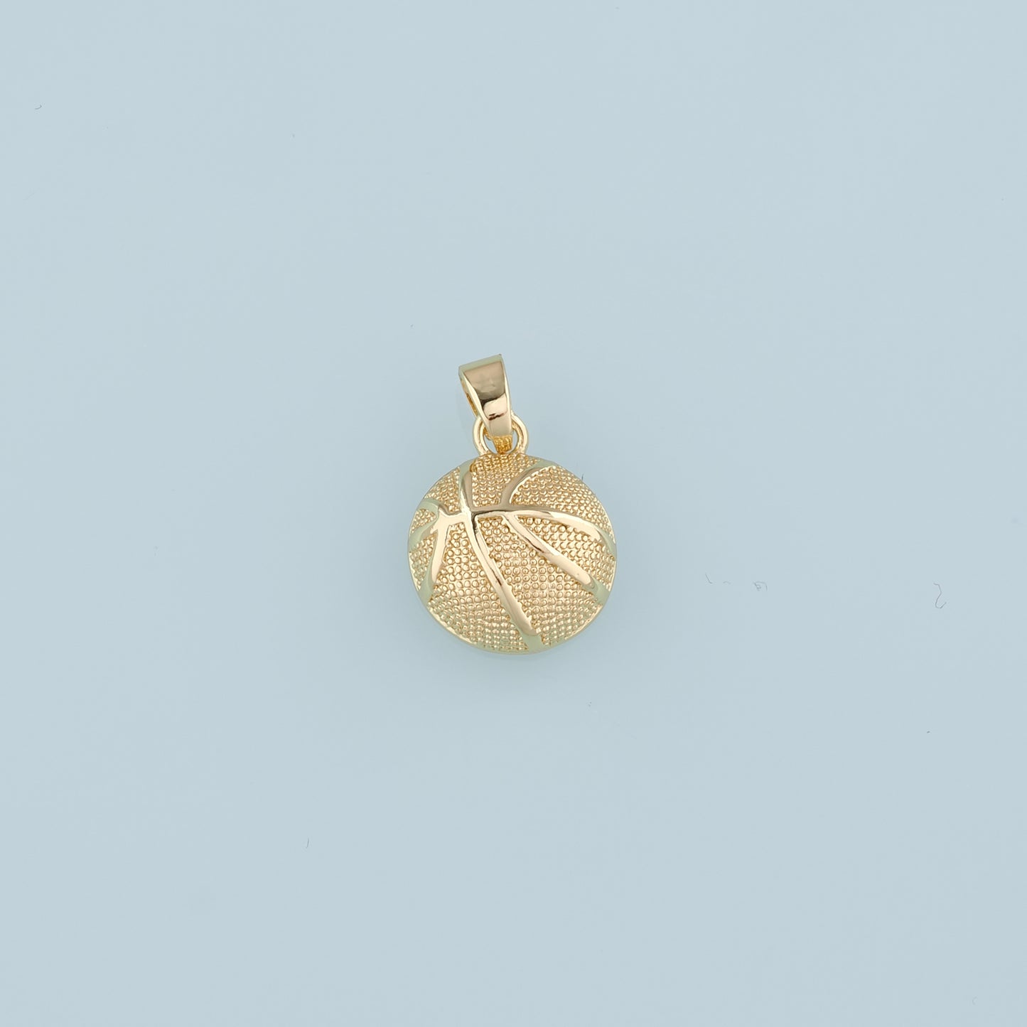 18K Gold Filled Basketball Pendant,Ball Charm Bracelet Necklace for DIY Jewelry Making Supply