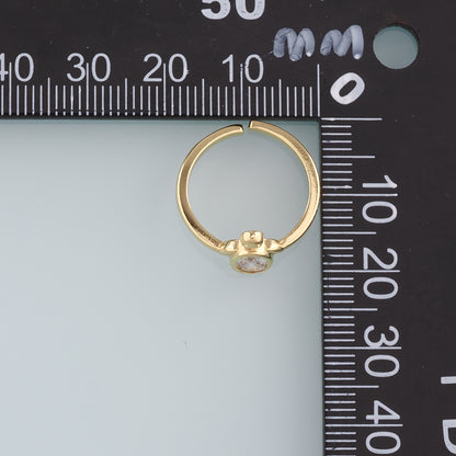 Gold Turtle Ring,18K Gold Filled CZ Micro Pave Turtle Ring,Classic Little Turtle jewelry