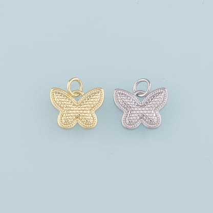Gold Butterfly Charms,18K Gold Filled Butterfly Pendant,Butterfly Charm Bracelet Necklace for DIY Jewelry Making Supply