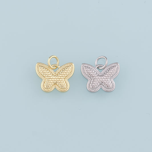 Gold Butterfly Charms,18K Gold Filled Butterfly Pendant,Butterfly Charm Bracelet Necklace for DIY Jewelry Making Supply