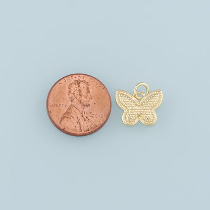 Gold Butterfly Charms,18K Gold Filled Butterfly Pendant,Butterfly Charm Bracelet Necklace for DIY Jewelry Making Supply