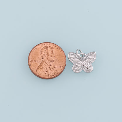 Gold Butterfly Charms,18K Gold Filled Butterfly Pendant,Butterfly Charm Bracelet Necklace for DIY Jewelry Making Supply