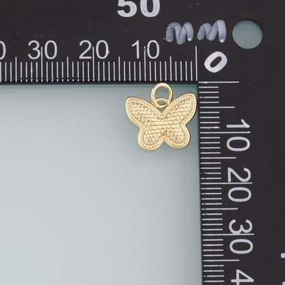 Gold Butterfly Charms,18K Gold Filled Butterfly Pendant,Butterfly Charm Bracelet Necklace for DIY Jewelry Making Supply