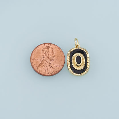 Gold Cowboy Hat Charms,18K Gold Filled Cowboy Hat Pendant,Enamel Hat Charm Bracelet Necklace for DIY Jewelry Making Supply