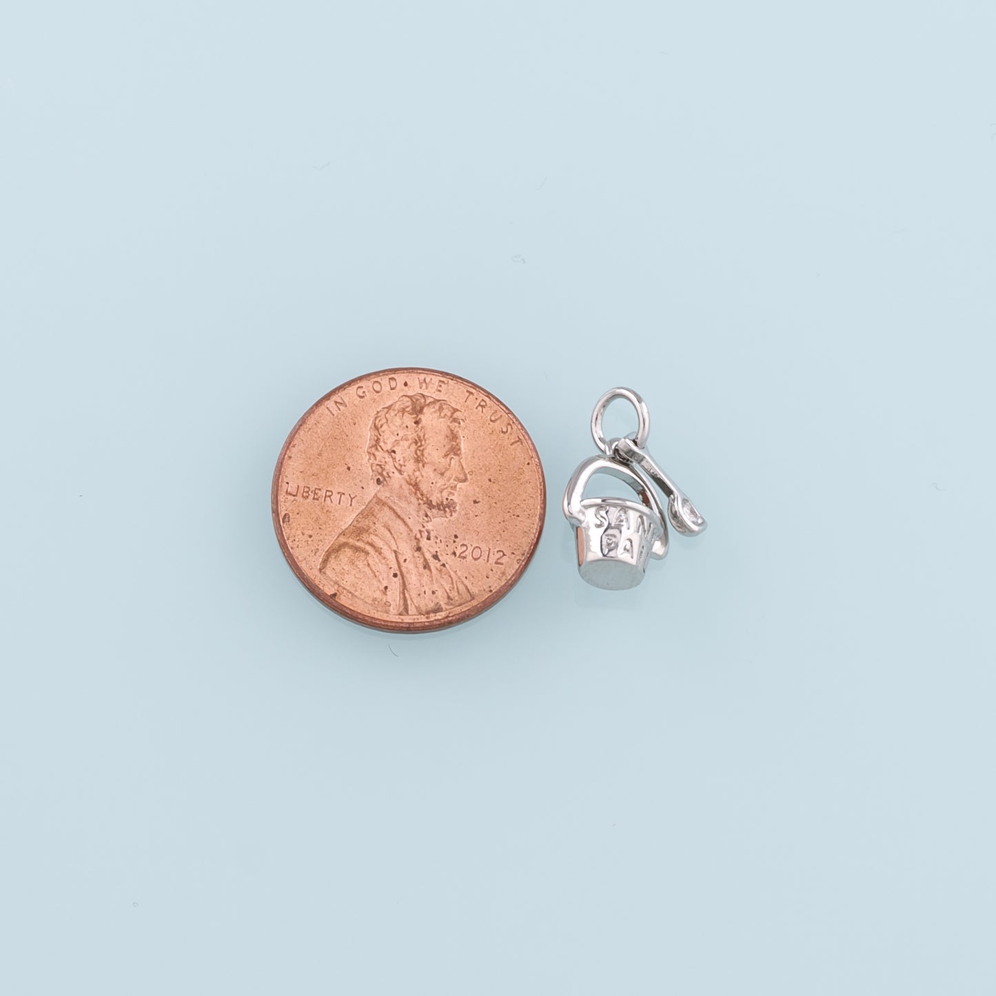 18K Gold Filled Bucket and spade Pendant,Shovel Charm Bracelet Necklace for DIY Jewelry Making Supply