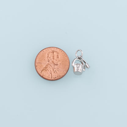 18K Gold Filled Bucket and spade Pendant,Shovel Charm Bracelet Necklace for DIY Jewelry Making Supply
