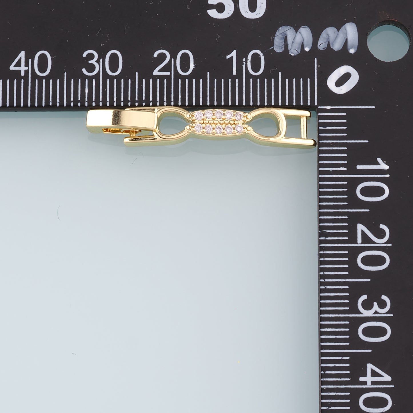 Gold Rectangle Charms,18K Gold Filled CZ rectangle Pendant,Strip crystal Charm Bracelet Necklace for DIY Jewelry Making Supply