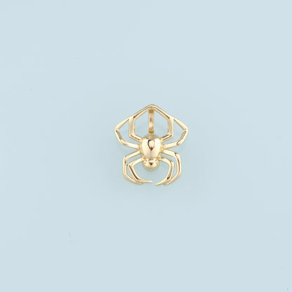18K Gold Filled Spider Pendant, Spider Charm Bracelet Necklace for DIY Jewelry Making Supply