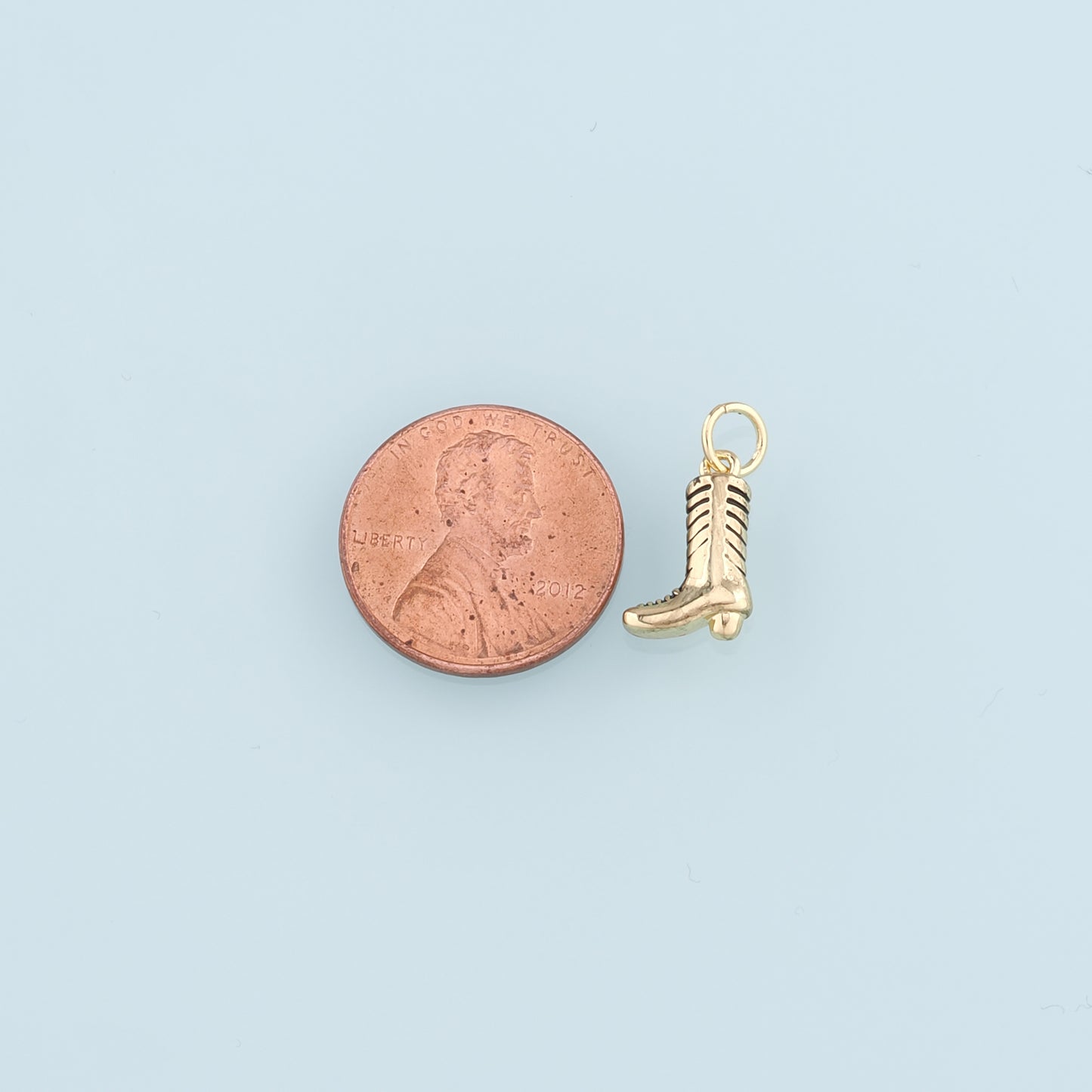 Gold Boots Charms,18K Gold Filled Boots Pendant,Enamel Cowboy Boots Charm Bracelet Necklace for DIY Jewelry Making Supply