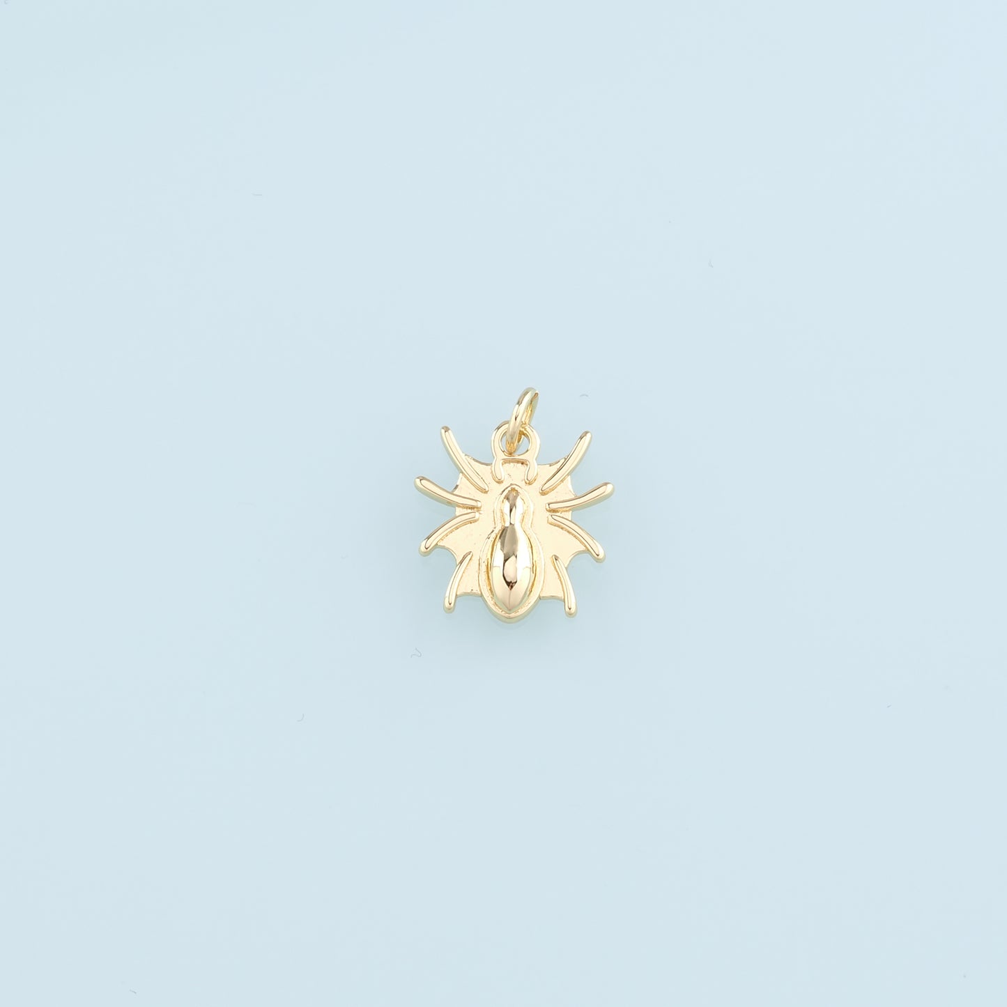 18K Gold Filled Spider Pendant, Spider Charm Bracelet Necklace for DIY Jewelry Making Supply