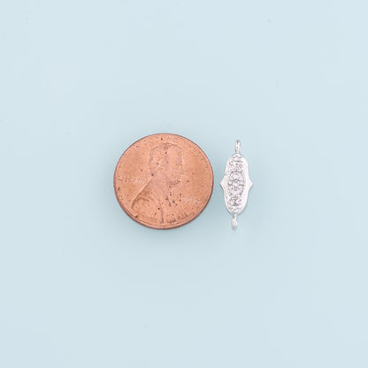 Gold Connector Charm,18K Gold Filled Hamsa Hand Pendant,CZ Micro Pave Hamsa Charm Necklace for DIY Jewelry Making Supply