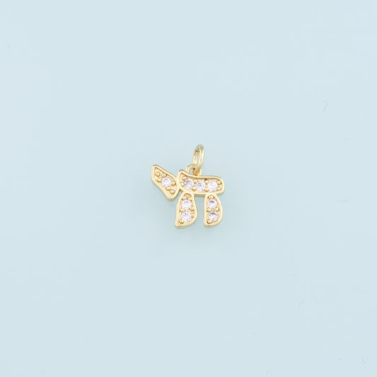 18K Gold Filled Horse Pendant,CZ Micro Pave Horse Charm Bracelet Necklace for DIY Jewelry Making Supply