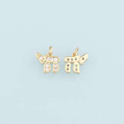18K Gold Filled Horse Pendant,CZ Micro Pave Horse Charm Bracelet Necklace for DIY Jewelry Making Supply