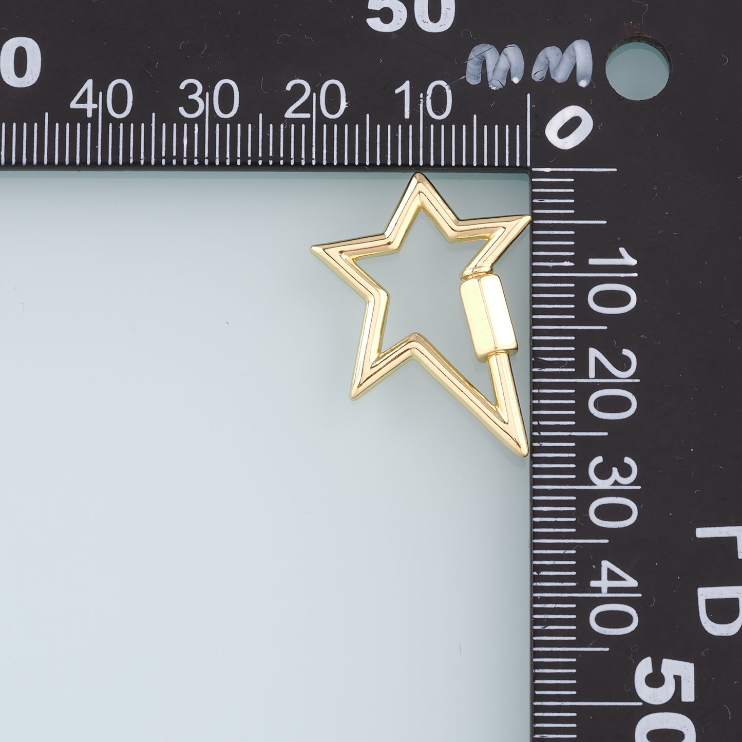 18K Gold Filled Star Carabiner Clasp,Buckle Clasp,Carabiner Screw Clasp,Turnbuckle for DIY Jewelry