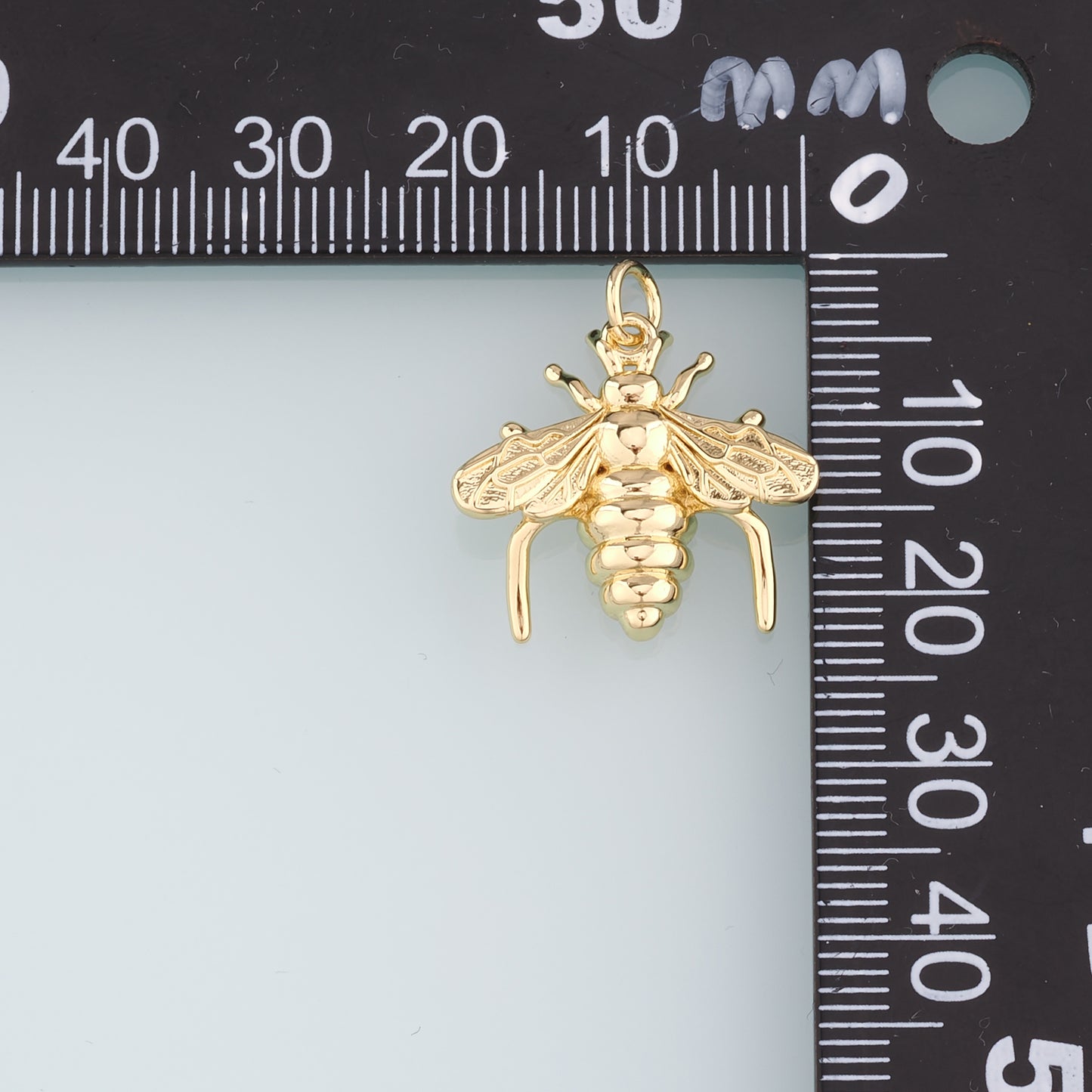 Gold Bee Charms,18K Gold Filled Bee Pendant,Bee Charm Bracelet Necklace for DIY Jewelry Making Supply