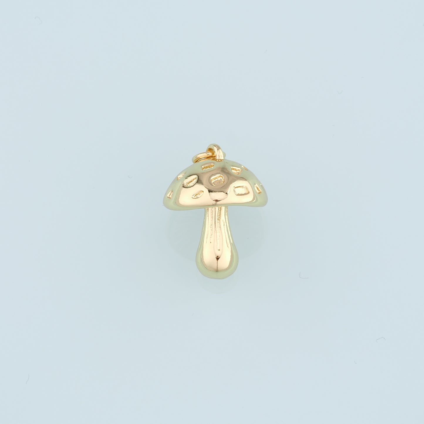18K Gold Filled Mushroom Pendant,Mushroom Charm Bracelet Necklace for DIY Jewelry Making Supply