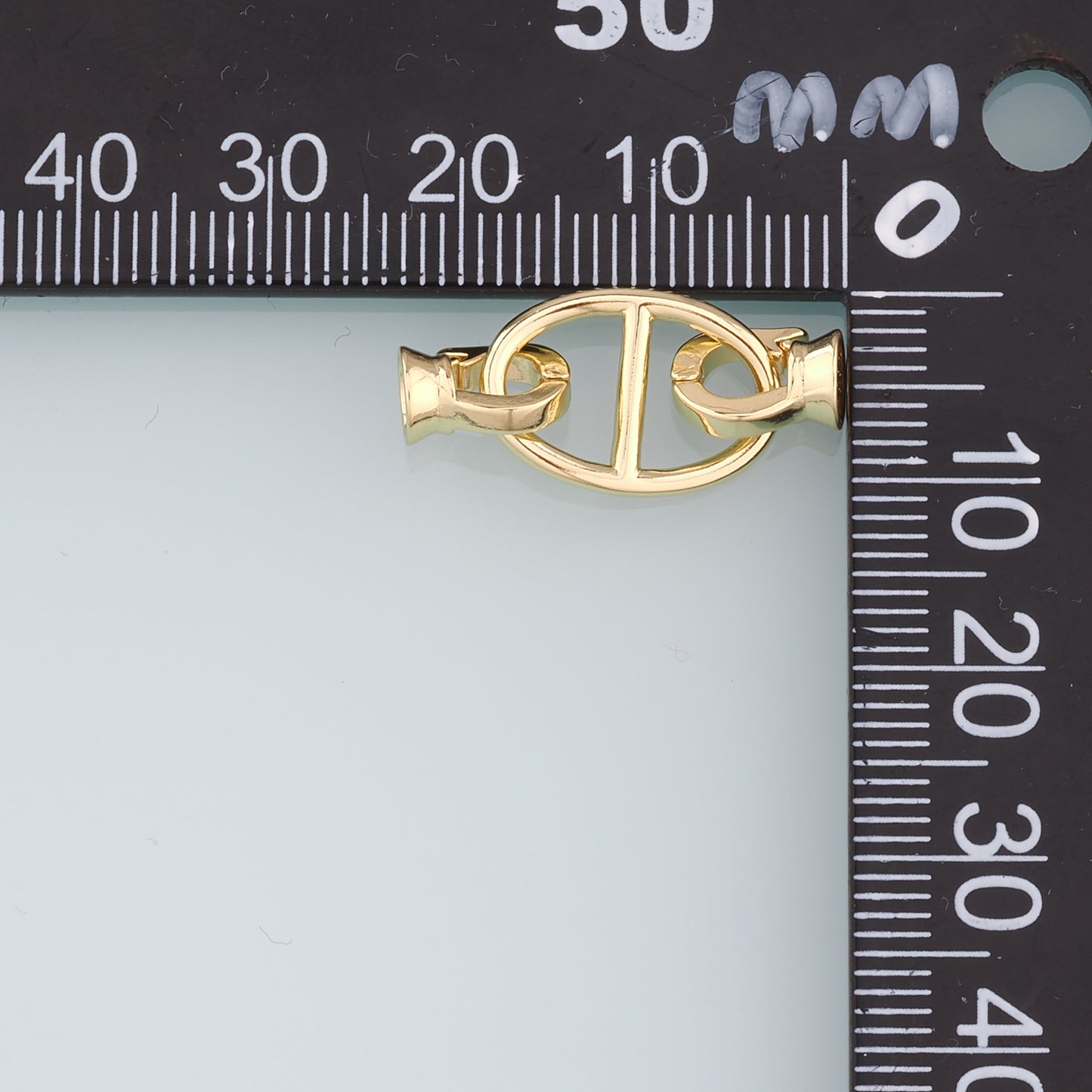 18K Gold Filled Twisted Oval Clasp,Carabiner Lock Connector,Spring Push Gate for DIY Jewelry Finding Necklace Bracelet