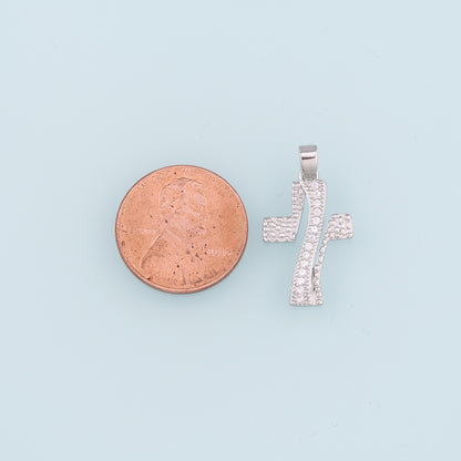 18K Gold Filled Note Pendant,CZ Micro Pave  Music Charm Bracelet Necklace for DIY Jewelry Making Supply
