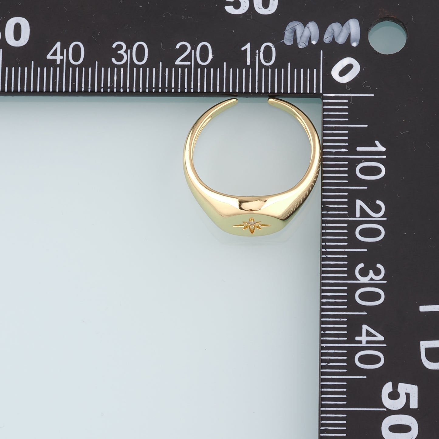 Gold Star Ring,18K Gold Filled CZ Celestial Ring,Classic Little Star jewelry