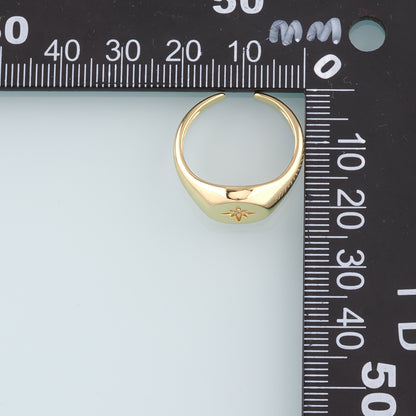 Gold Star Ring,18K Gold Filled CZ Celestial Ring,Classic Little Star jewelry