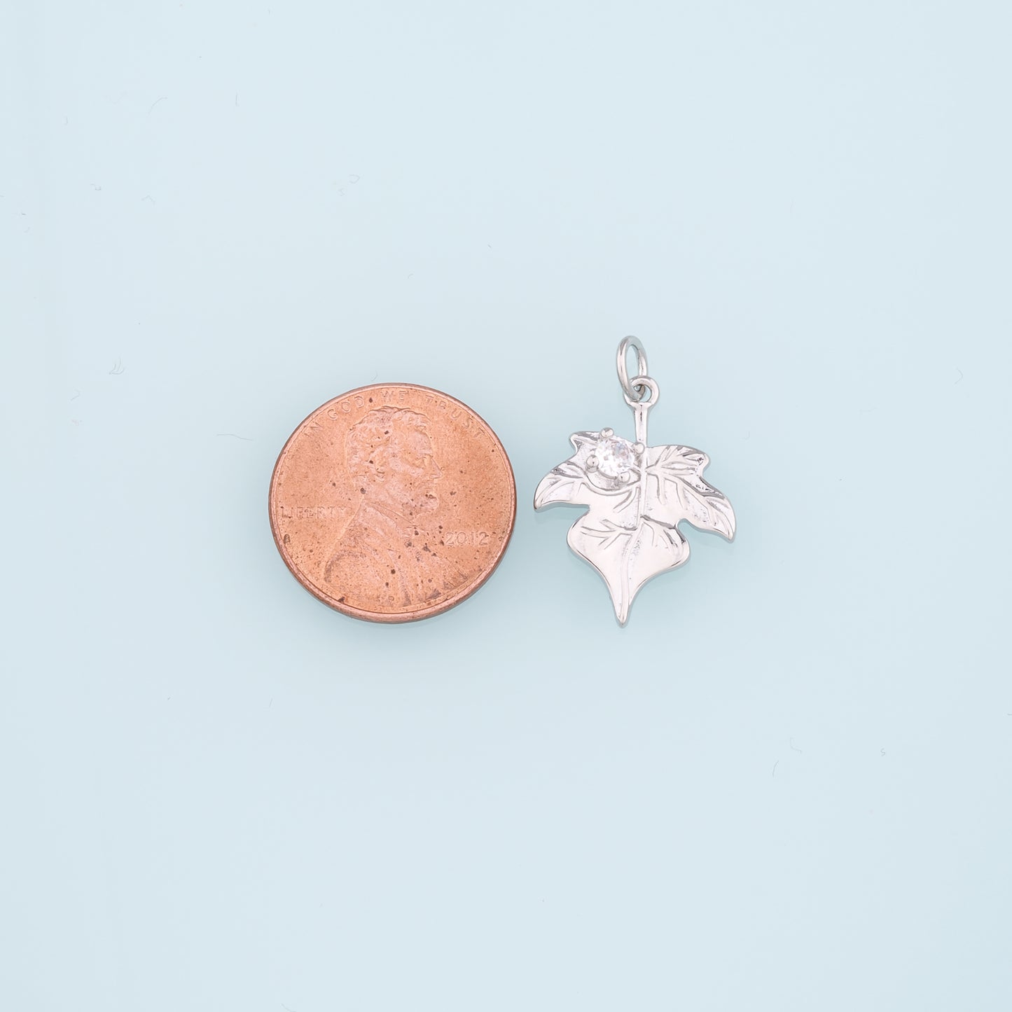 Gold Maple Leaf Charms,18K Gold Filled Maple Leaf Pendant,CZ Maple Leaf Charm Bracelet Necklace for DIY Jewelry Making Supply
