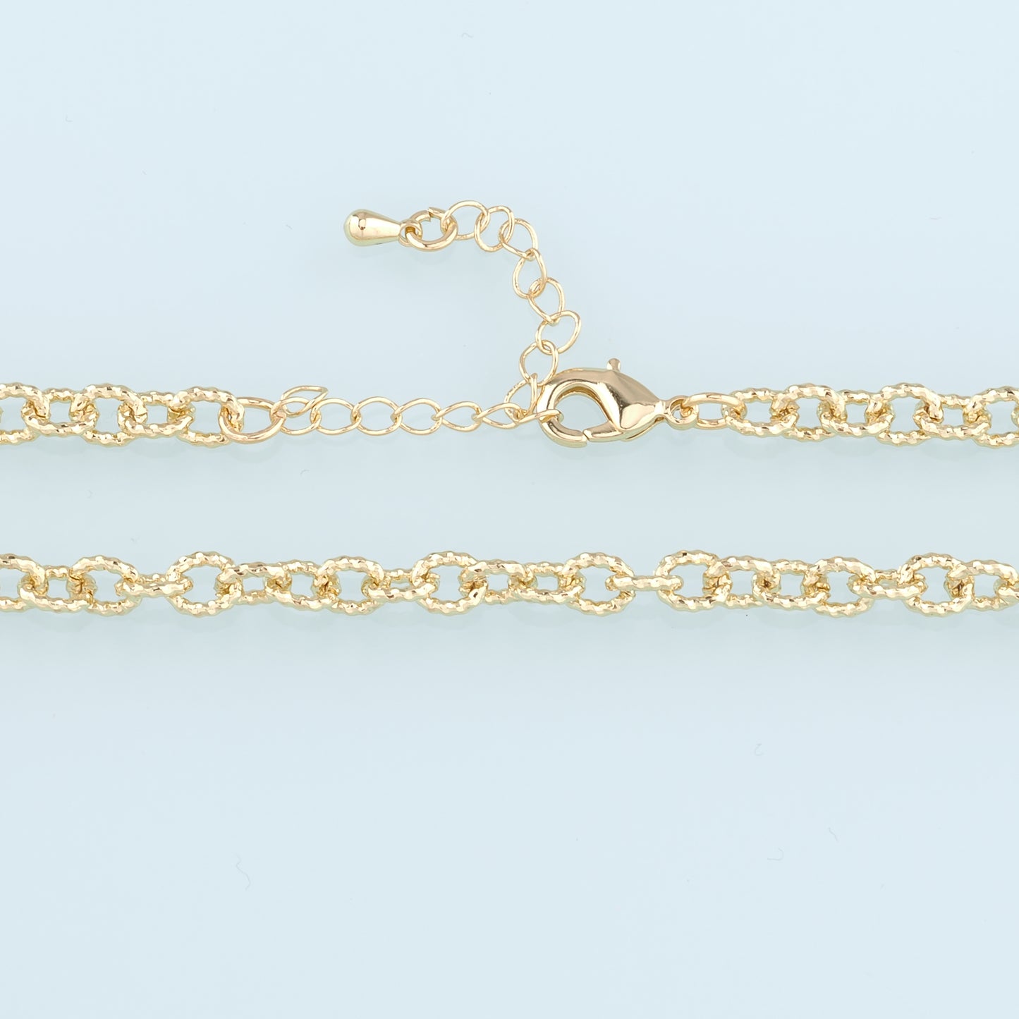 Gold Round Chain,18K Gold Filled Oval for Necklace Bracelet DIY Jewelry Making Supply