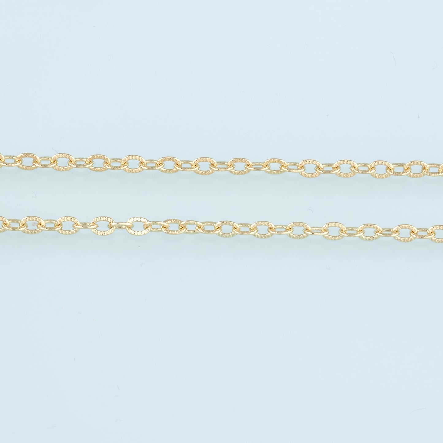 Gold Oval Chain,18K Gold Filled Rectangle paper clip Chain for Necklace Bracelet DIY Jewelry Making Supply