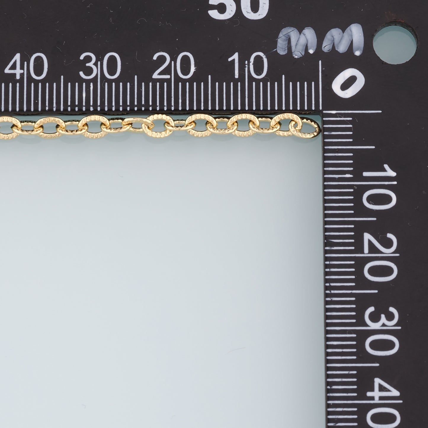 Gold Oval Chain,18K Gold Filled Rectangle paper clip Chain for Necklace Bracelet DIY Jewelry Making Supply