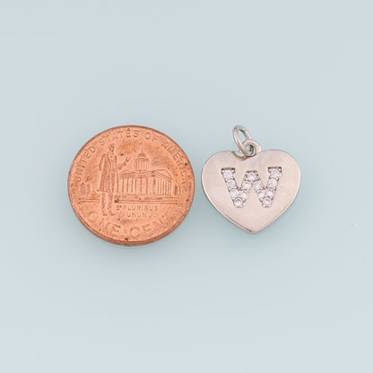 Gold Heart letter Charms,18K Gold Filled letter Pendant,Initial Charm Bracelet Necklace for DIY Jewelry Making Supply