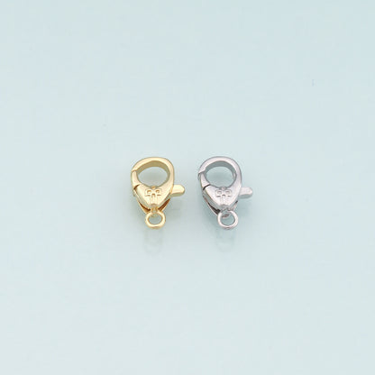 Gold Clasp,18K Gold Filled Cross Lobster Clasp Gold Lobster Claw for DIY Jewelry Finding Necklace Bracelet