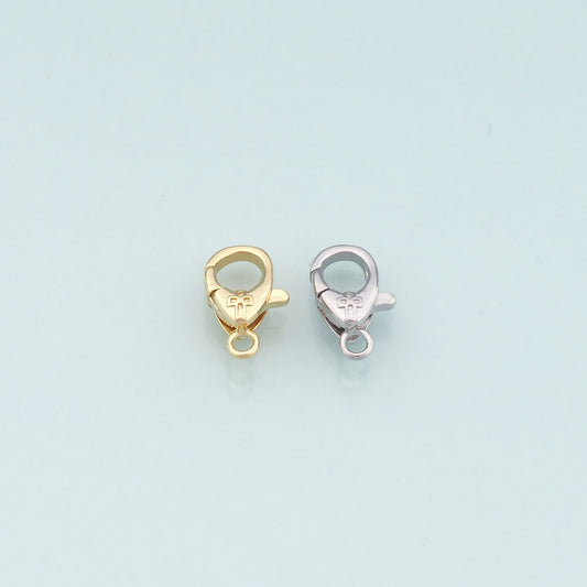 Gold Clasp,18K Gold Filled Cross Lobster Clasp Gold Lobster Claw for DIY Jewelry Finding Necklace Bracelet
