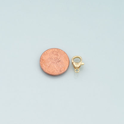Gold Clasp,18K Gold Filled Cross Lobster Clasp Gold Lobster Claw for DIY Jewelry Finding Necklace Bracelet