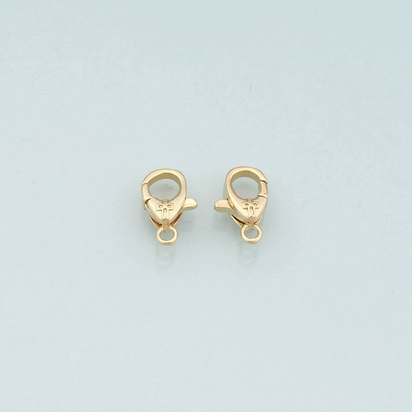 Gold Clasp,18K Gold Filled Cross Lobster Clasp Gold Lobster Claw for DIY Jewelry Finding Necklace Bracelet