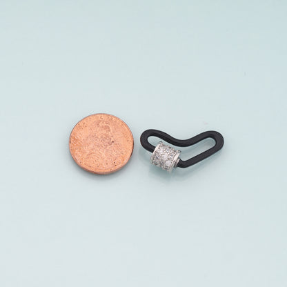 18K Gold Filled Heart Carabiner Clasp,Buckle Clasp,Carabiner Screw Clasp,Turnbuckle for DIY Jewelry