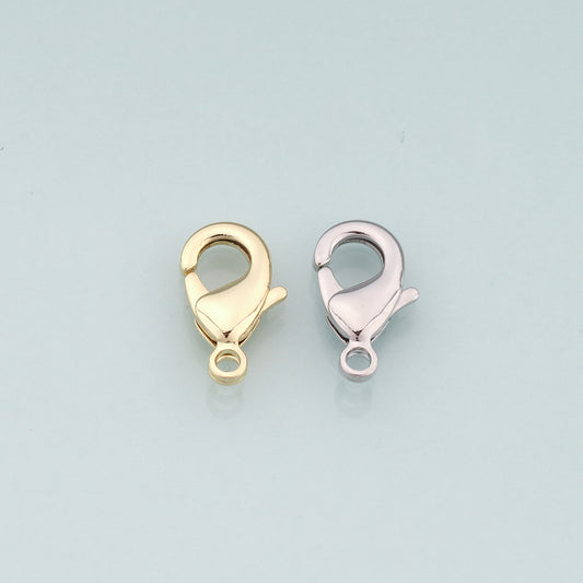 Gold Clasp,18K Gold Filled Lobster Clasp Gold Lobster Claw for DIY Jewelry Finding Necklace Bracelet