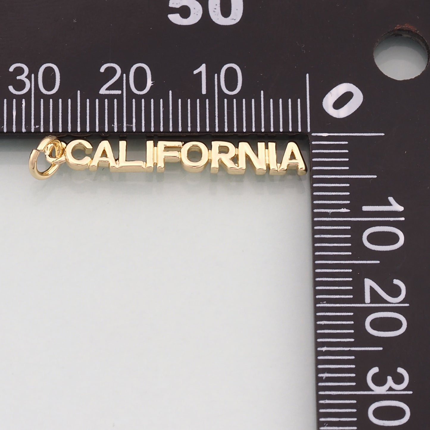 18K Gold Filled State name Pendant,State name Charm Bracelet Necklace for DIY Jewelry Making Supply