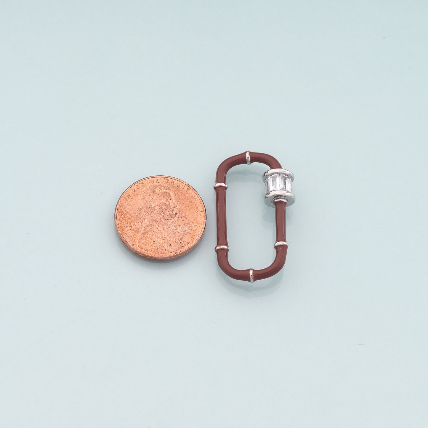 18K Gold Filled Enamel Oval Carabiner Clasp,Buckle Clasp,Carabiner Screw Clasp,Turnbuckle,for DIY Jewelry