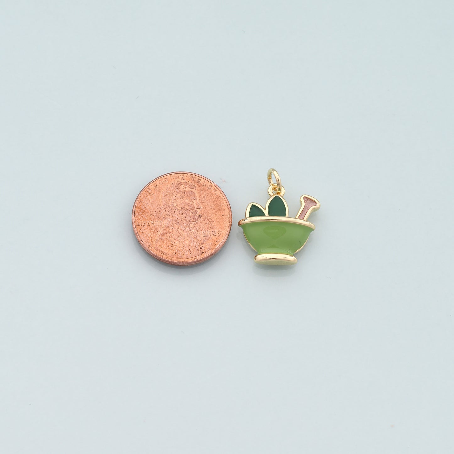 18K Gold Filled Ice Cream Cup Cream Pendant,Enamel Ice Cream Charm Bracelet Necklace for DIY Jewelry Making Supply