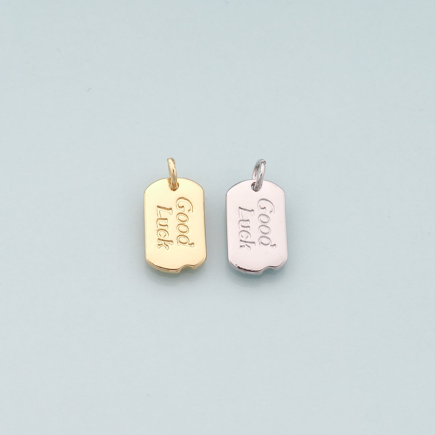 Gold Luck Charms,18K Gold Filled Good Luck Pendant,Good Luck Charm Bracelet Necklace for DIY Jewelry Making Supply