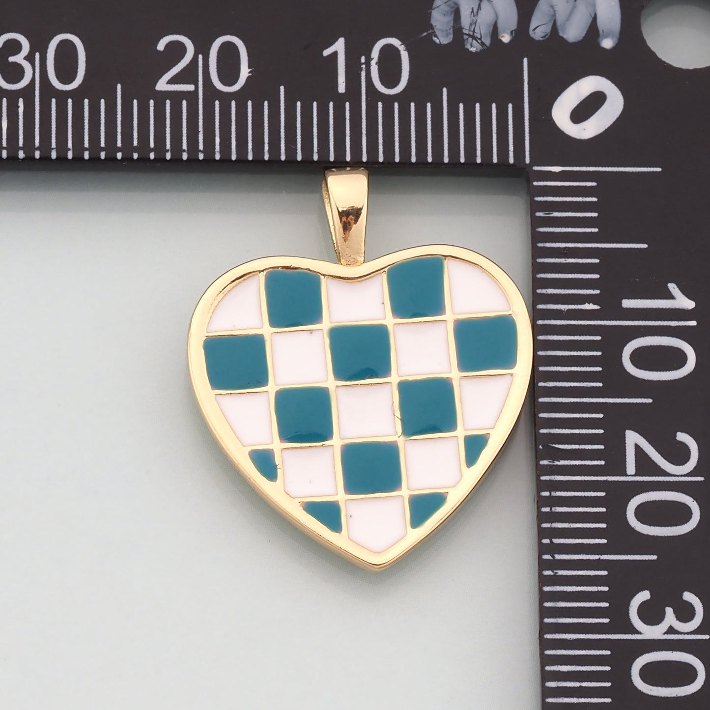 Gold Heart Charms,18K Gold Filled Heart Pendant,Enamel Heart Charm Bracelet Necklace for DIY Jewelry Making Supply