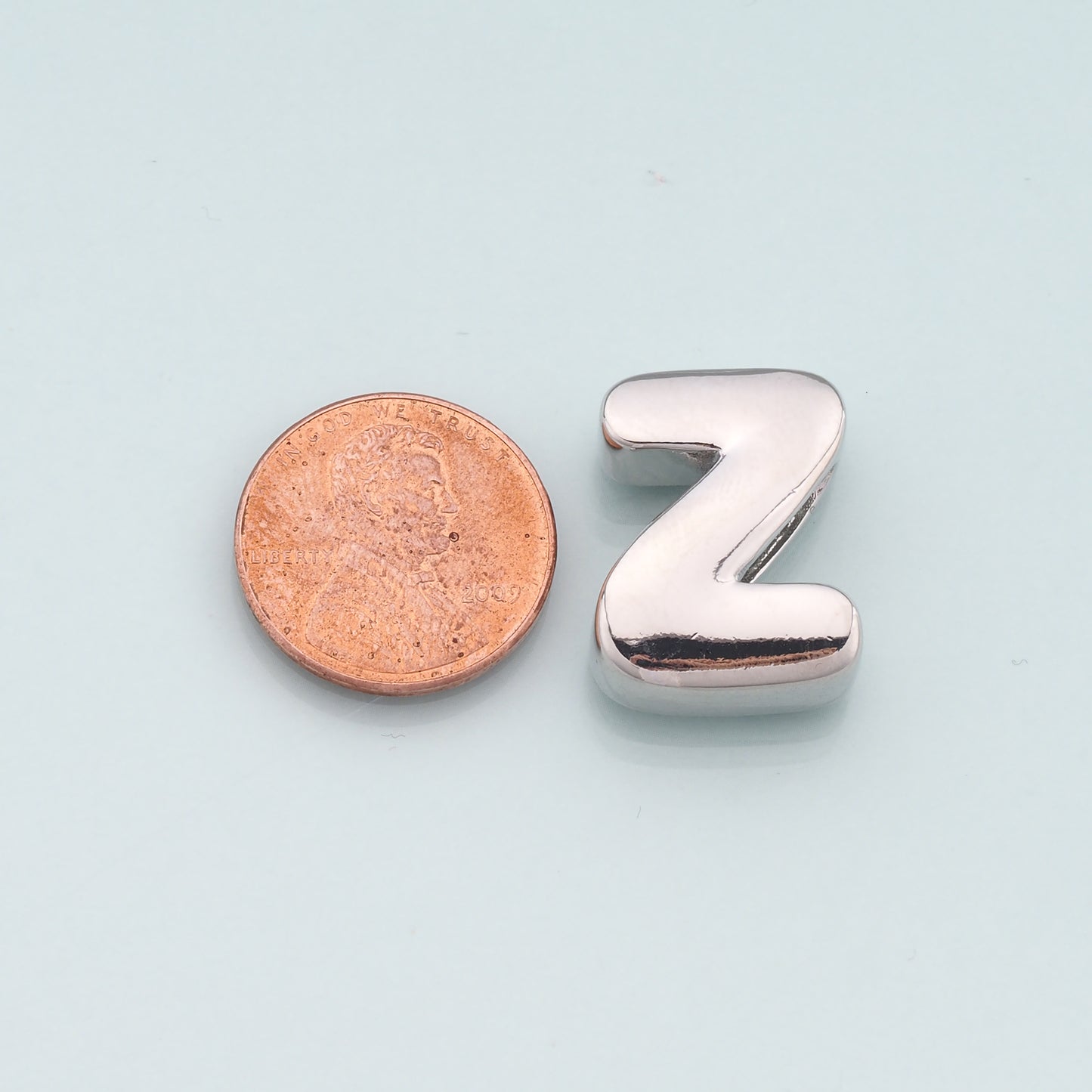 Gold Side Hole letter Charms,18K Gold Filled letter Pendant,initial Charm Bracelet Necklace for DIY Jewelry Making Supply