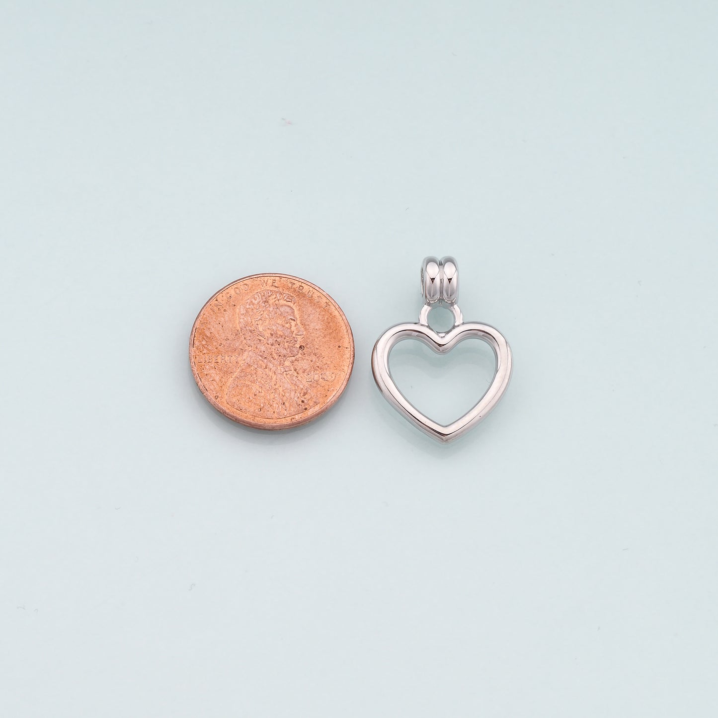 Gold Heart Charms,18K Gold Filled Heart Pendant,Dainty Heart Charm Bracelet Necklace for DIY Jewelry Making Supply