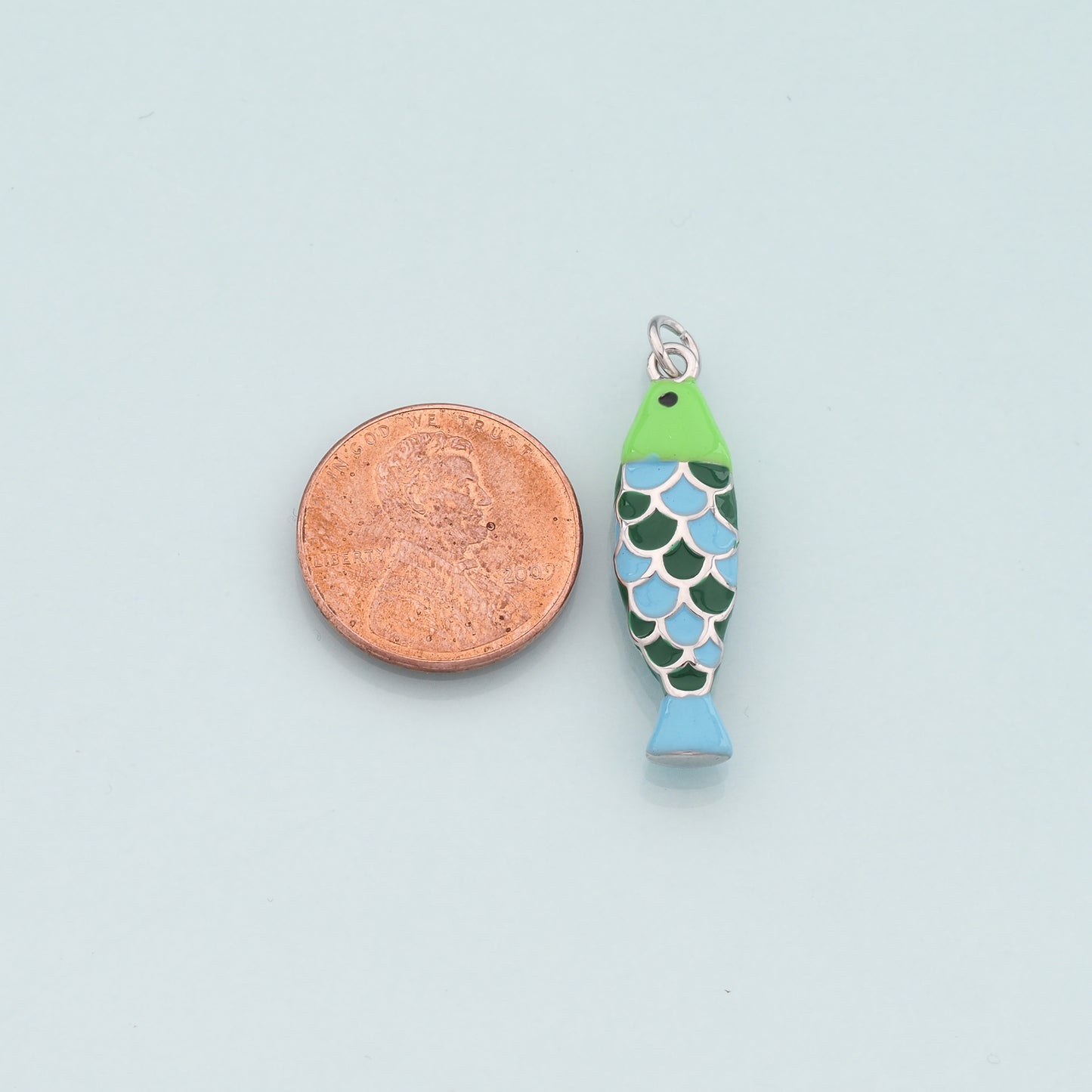 Gold Fish Charms,18K Gold Filled Fish Pendant,Enamel Ocean Charm Bracelet Necklace for DIY Jewelry Making Supply