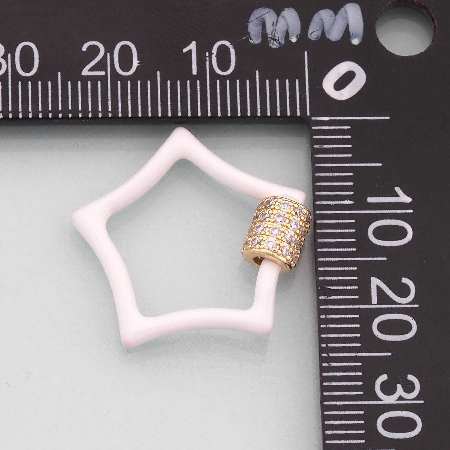 18K Gold Filled Star Carabiner Clasp,Buckle Clasp,Carabiner Screw Clasp,Turnbuckle for DIY Jewelry