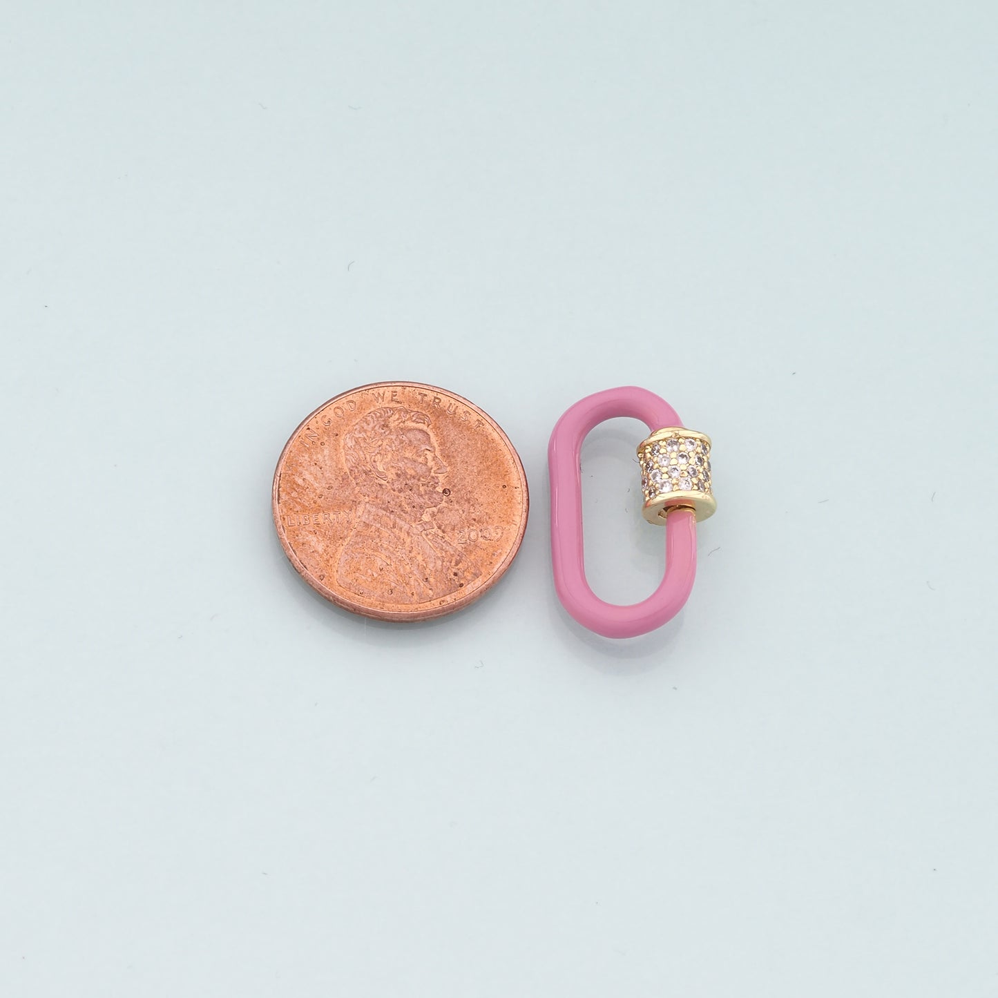 18K Gold Filled Enamel Oval Carabiner Clasp,Buckle Clasp,Carabiner Screw Clasp,Turnbuckle,for DIY Jewelry