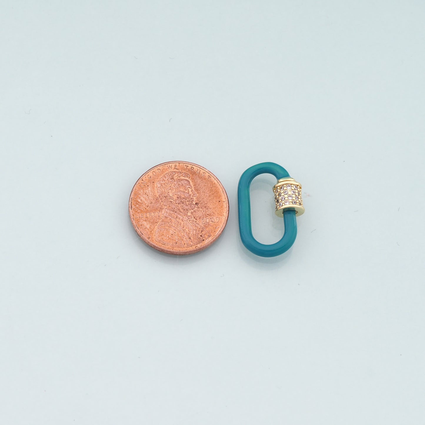 18K Gold Filled Enamel Oval Carabiner Clasp,Buckle Clasp,Carabiner Screw Clasp,Turnbuckle,for DIY Jewelry