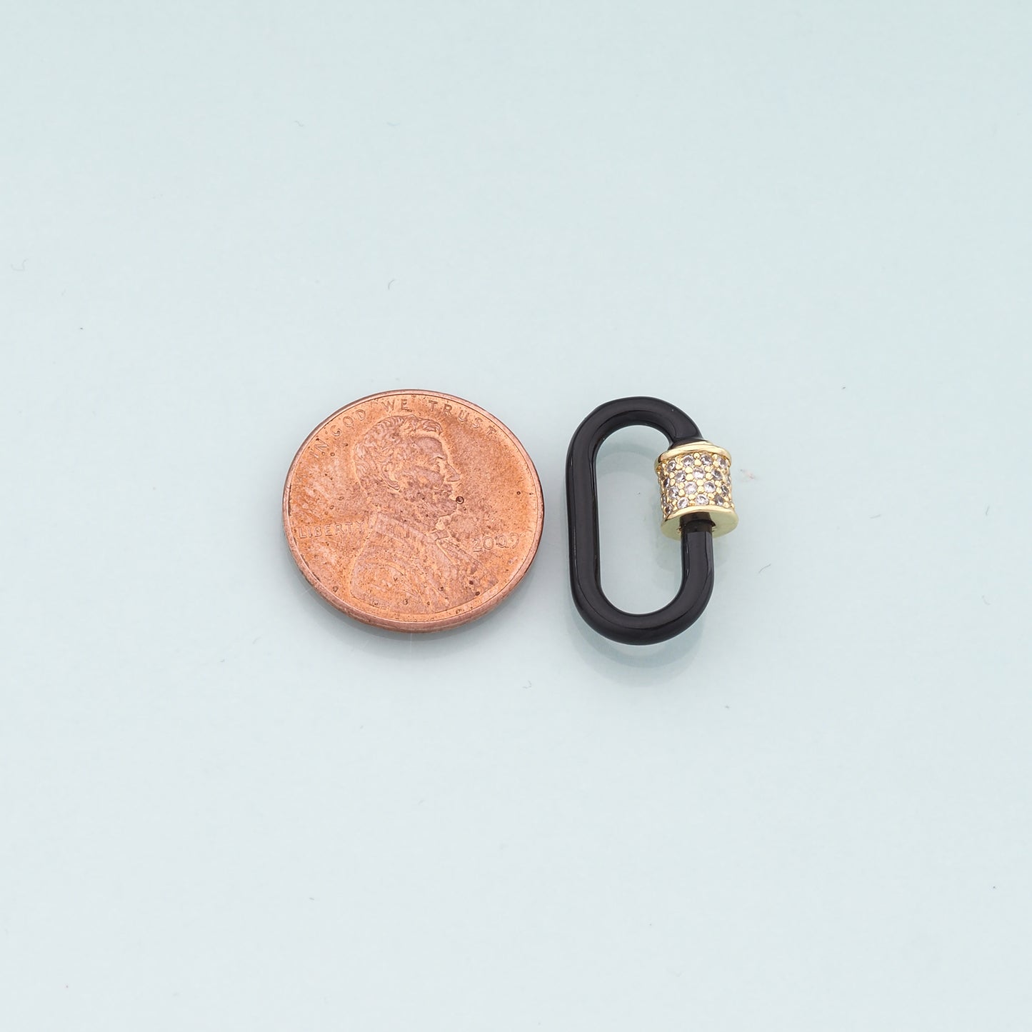 18K Gold Filled Enamel Oval Carabiner Clasp,Buckle Clasp,Carabiner Screw Clasp,Turnbuckle,for DIY Jewelry